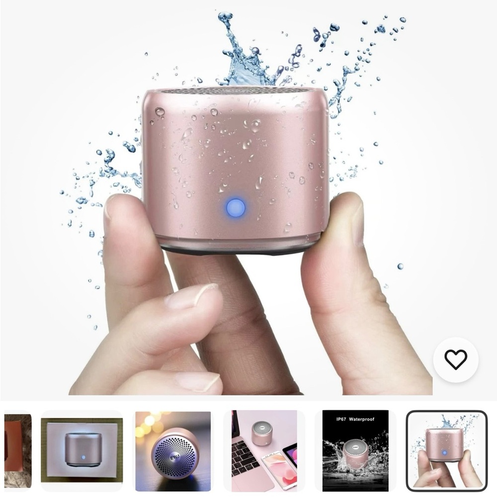 EWA A106 Portable Mini Bluetooth Speaker, Enhanced Bass /High Definition Sound